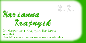 marianna krajnyik business card